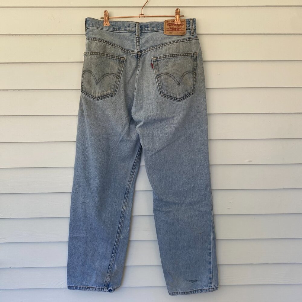 Vintage Levis 550 Jeans Mens 33x32 Relaxed Fit Distressed Punk Y2K - Picture 5 of 6